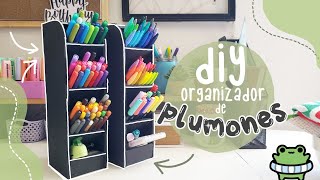 ORGANIZADOR de PLUMONES / Escritorio DIY tutorial  fácil y sencillo sin mucha vaina
