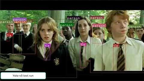 Yolo-V3 Real time object detection test run