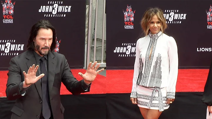 Keanu Reeves Handprint Ceremony with Halle Berry, ...