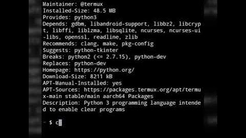 Installing python numpy package using Termux || Wed, Sept. 15 || 2021