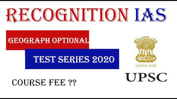 Details about UPSC Civil Services Geography Optional Test Series