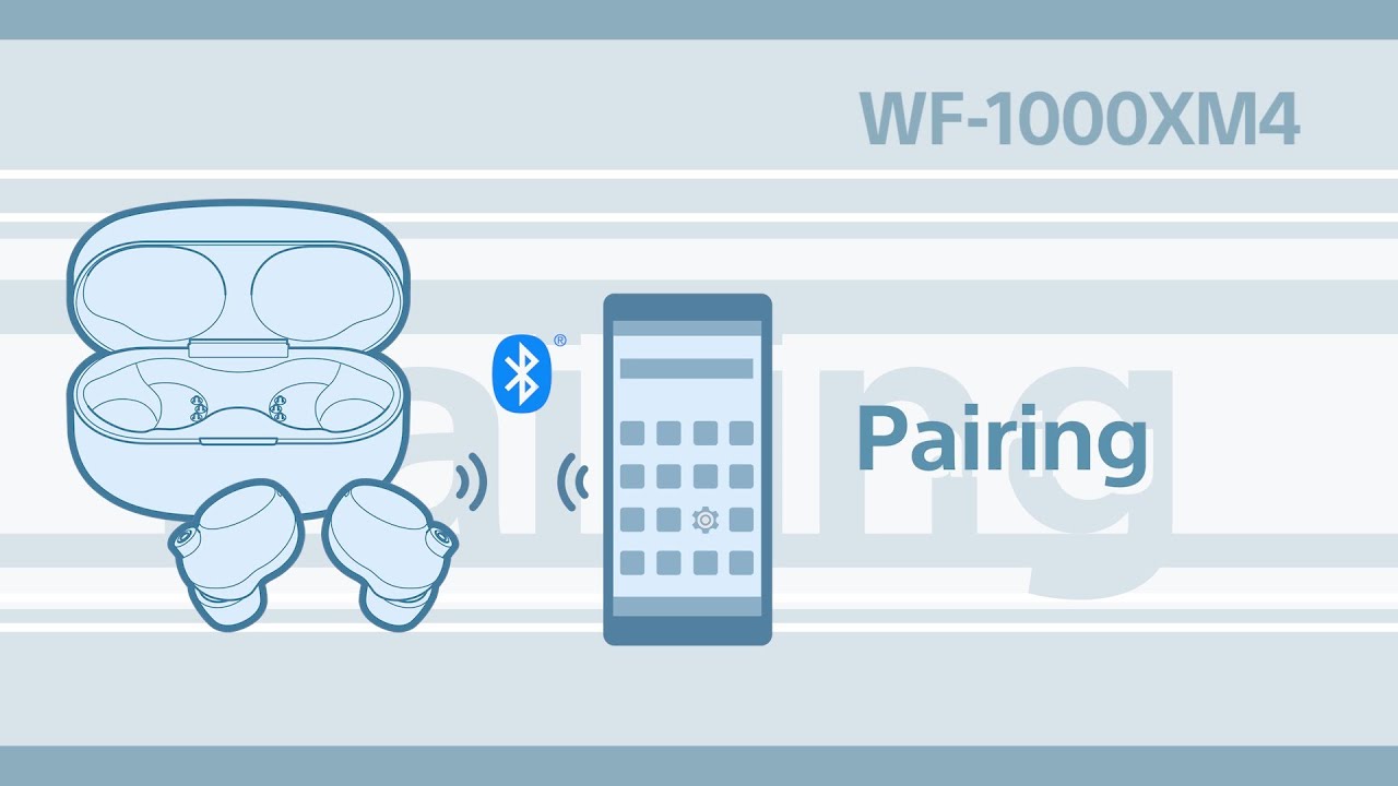 WF-1000XM4 How to perform device registration (pairing) for the first time