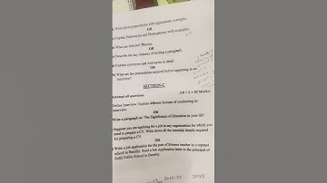 Bsc agriculture English 1 semester question paper/English question paper 1 semester