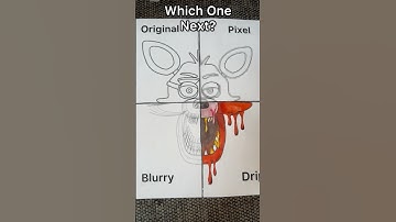 FNaF Foxy in 4 STYLES Coloring #fnaf #art #coloring #yt #shorts #short