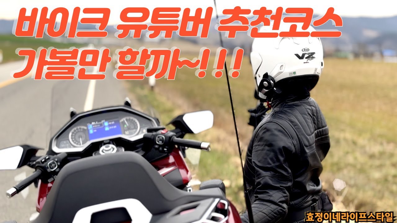 바이크 유튜버 추천 코스 가볼만 할까~!!! / 서산 목장길 / 골드윙DCT / 부부힐링바이크여행