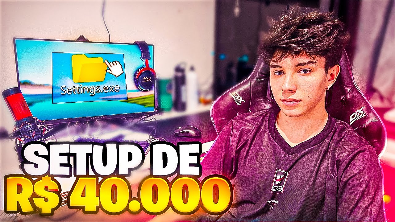 MEU SETUP GAMER DE R$ 40.000 e CONFIGURAÇÕES DO JOGO ATUALIZADAS 2024 ...