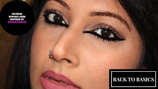 DEEPIKA PADUKONE CANNES 2019 EASY REVERSE WINGED LINER TUTORIAL : HOW TO APPLY KAJAL FOR BEGINNERS screenshot 5