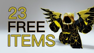 GET 23 FREE ROBLOX ITEMS! (2024)