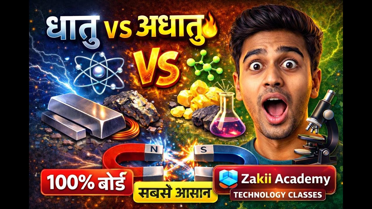 धातु एवं अधातु 😱 सिर्फ 10 मिनट में पूरा चैप्टर | Class 10 Science