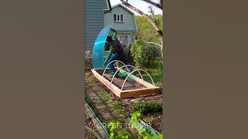 Thumbnail of DIY greenhouse on your garden! ❄️ #shorts #planting #garden #greenhouse