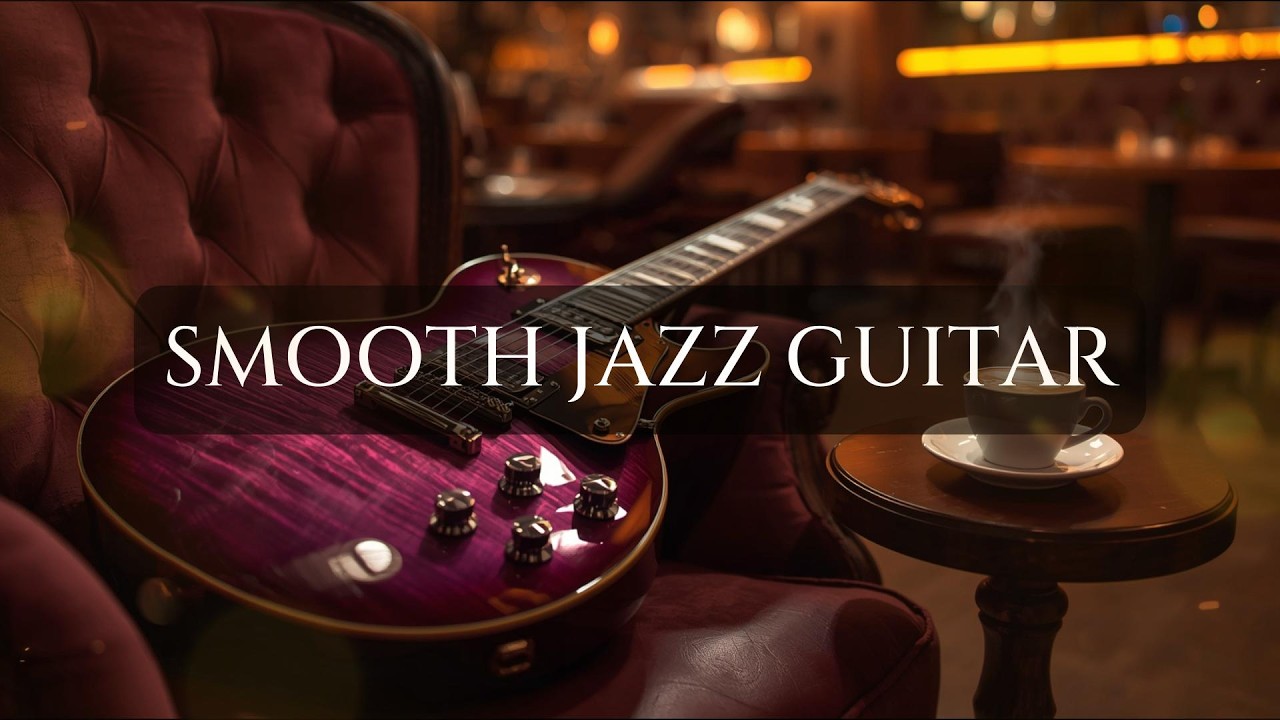 Smooth Jazz Guitar Music ☕ Cozy Coffee Shop Ambience for Relax, Study & Work