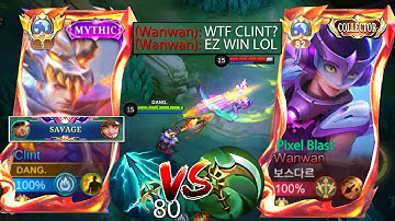 CLINT VS TOP 1 GLOBAL WANWAN TRASHTALKER🔥 | ONE OF THE HARDEST RANKED GAME! (WHO WILL WIN?)
