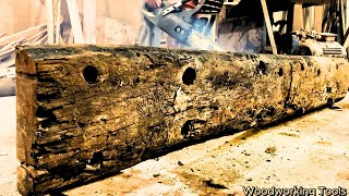 Crafting Unique Furniture from Recycled Wood of Old Fishing Boats | Upcycling Driftwood from the Sea