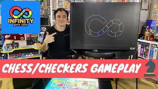 Infinity Game Table by Arcade1Up - Gameplay Showcase - Chess and Checkers Digital Board Game