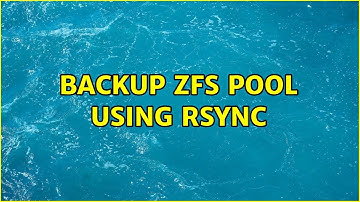 Backup ZFS pool using rsync (3 Solutions!!)