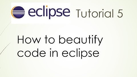 how to format code in eclipse