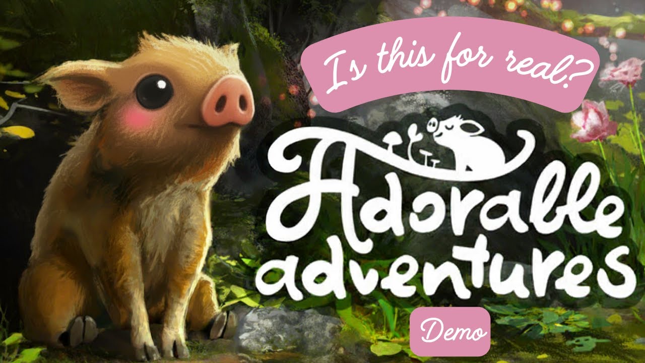 The CUTEST Game I've Ever Played! 🥹 | Adorable Adventures Demo Playthrough (Baby Boar Gameplay!)