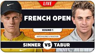 SINNER vs TABUR • French Open 2026 • LIVE Tennis Watchalong