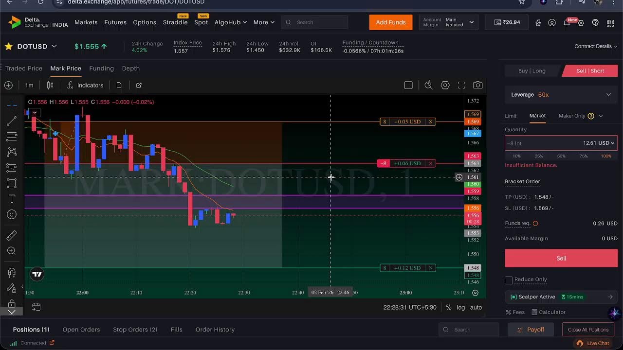 🚨 Live : On Delta Exchange India | How to take trade easy no hussle