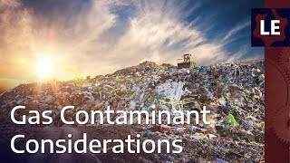 How do gas contaminants affect engines
