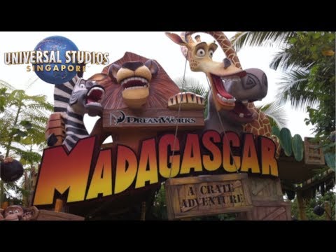 Universal Studios Singapore Madagascar A Crate Adventure Full Ride