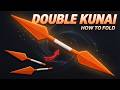 How to make a Double Kunai from A4 Paper Easy &amp; Cool!