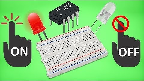 2 Channel TOUCH SWITCH Circuit Using 555 Timer IC DIY On Breadboard