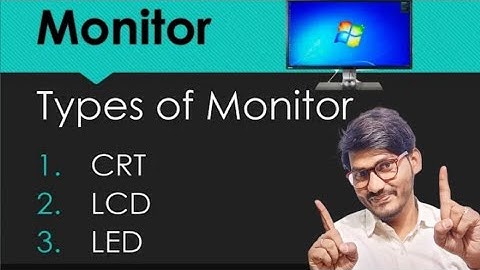 मॉनिटर || Monitor And Its Type in Hindi || CRT