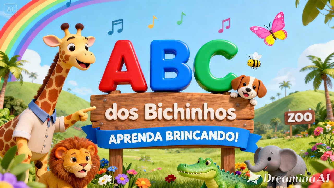 ABC dos Bichinhos 🐝🦁 | Aprenda as Letras com Música Infantil Educativa