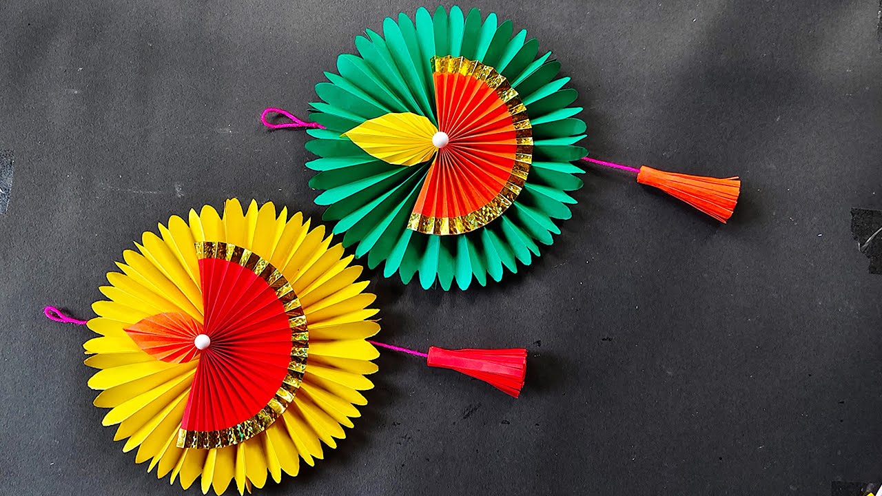 Настенное украшение из бумаги «Дия» / Украшения на Дивали / Идеи для поделок на Дивали #настенное...