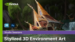 Creating a Stylized 3D Environment Painting / Art (Potion Store) w/ Florent Boston