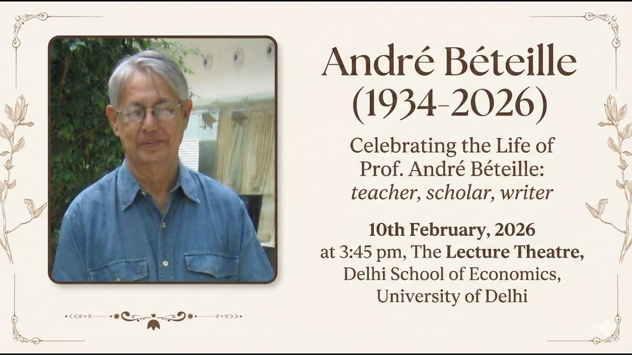 Celebrating Life of professor Andre Betellie