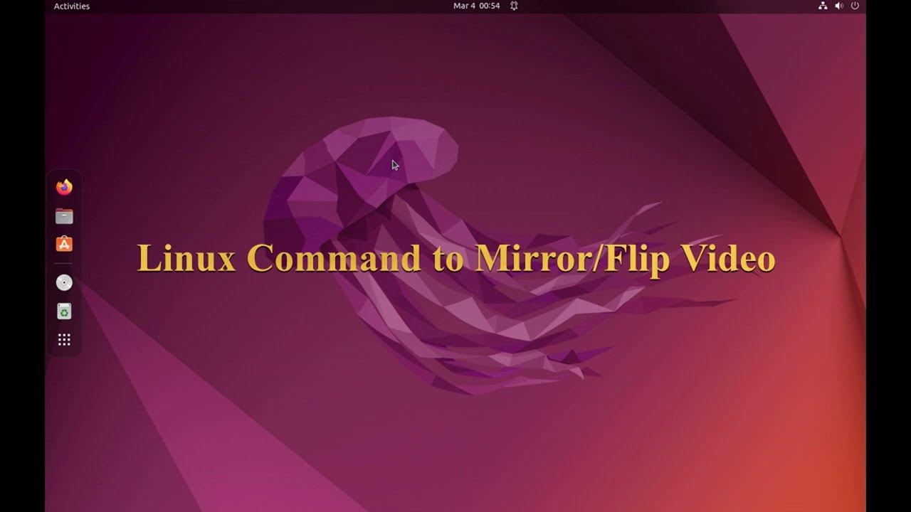 How to Mirror your Video (Flip Horizontally) in Ubuntu Linux (Single