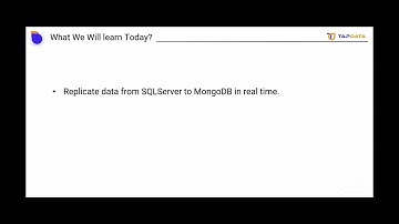 Real Time Data Synchronization Between SQLServer to MongoDb | Tapdata | Data Synchronization