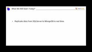 Real Time Data Synchronization Between SQLServer to MongoDb | Tapdata | Data Synchronization