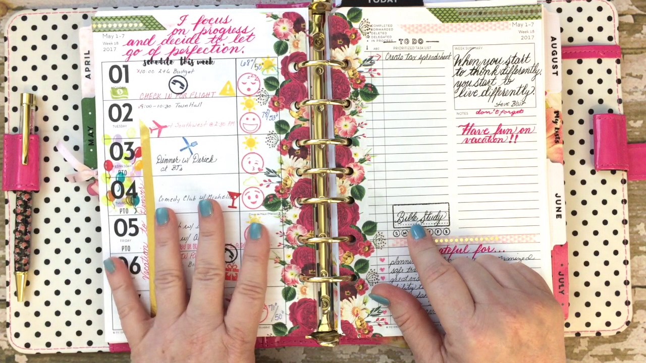 Planner: May 2017 Set-Up