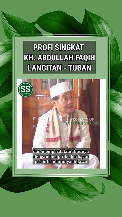 Profil KH Abdullah Faqih Langitan tuban #shorts #mbahfaqih