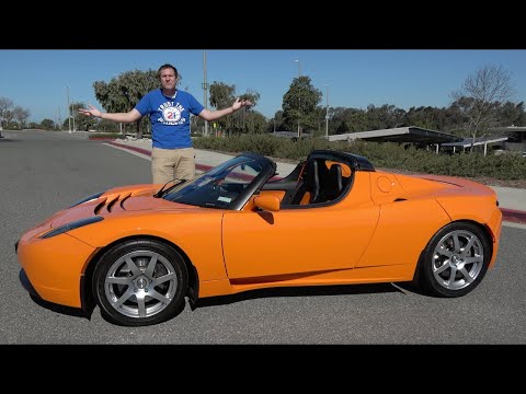 Tesla Roadster 2008 года - это крутая Tesla до того как Tesla стала крутой