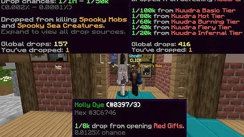 Dropping 3 Dyes in Hypixel Skyblock | Dye 8/38