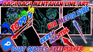 kumpulan line art keren untuk quotes kinemaster dan avee player
