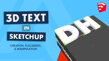 3D Text in Sketchup: Creation, Placement, & Manipulation
