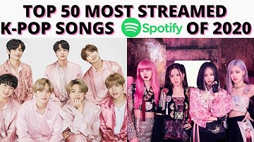 Top 50 most streamed K-pop songs released in 2020 on Spotify!