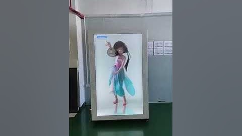 Human size 86 inch transparent LCD Touchscreen Holo box