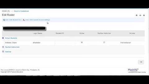My Lab & XL  Managing your Roster : working with Section Instructors and TAs New UI Jan 2017