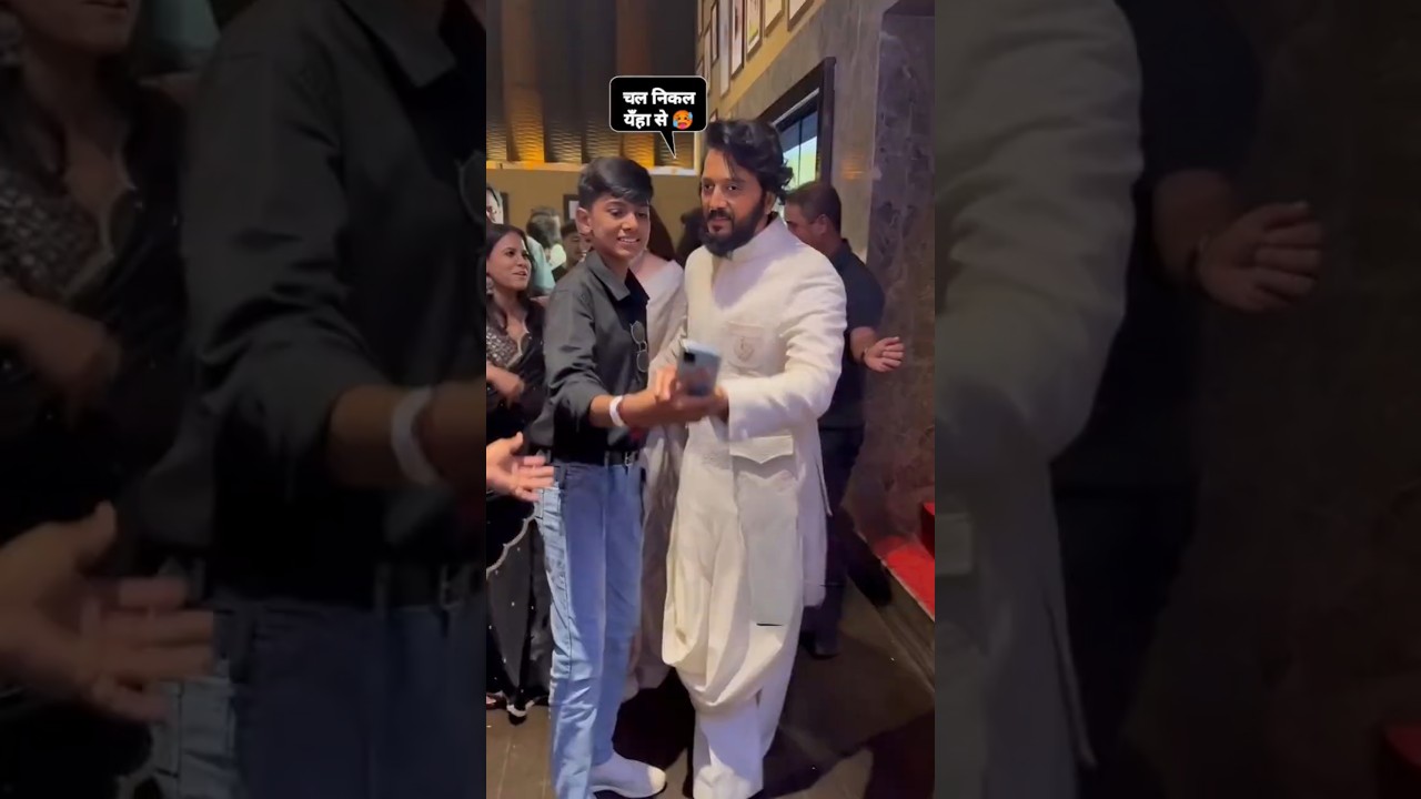 Riteish Deshmukh With Genelia Angry Reaction Sitaare Zameen Par Movie