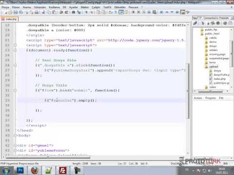 JQuery Ve Php Ile Çoklu Dosya Yükleme Uygulaması