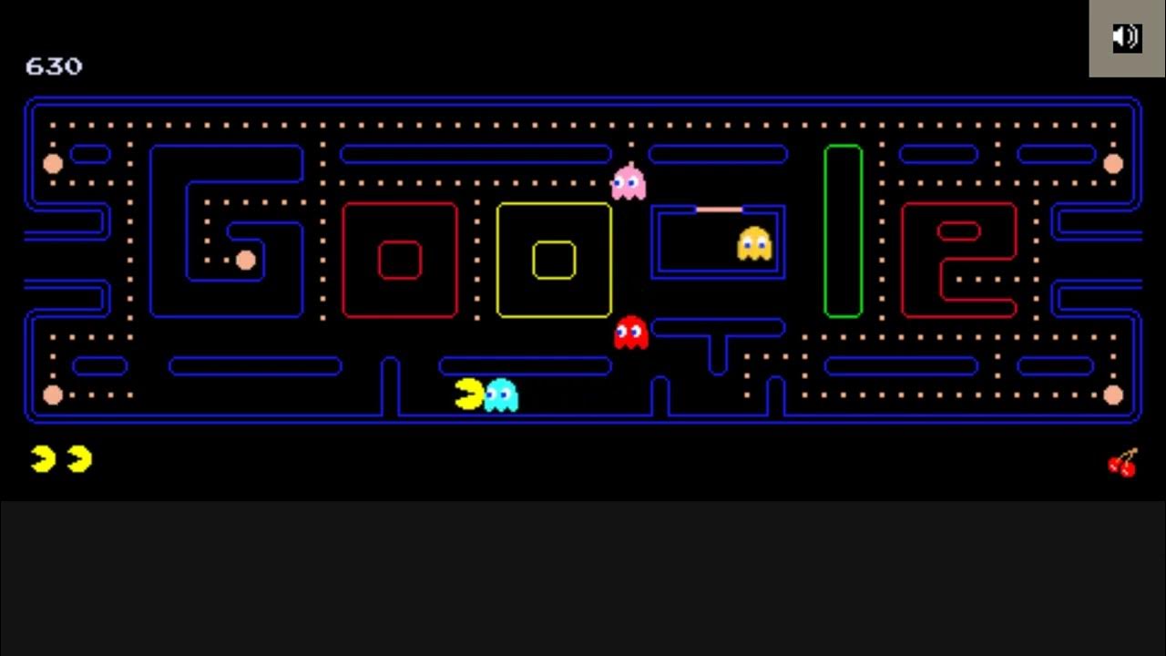 [4K] Pac-Man Google Doodle Web Game, 30th Anniversary Full