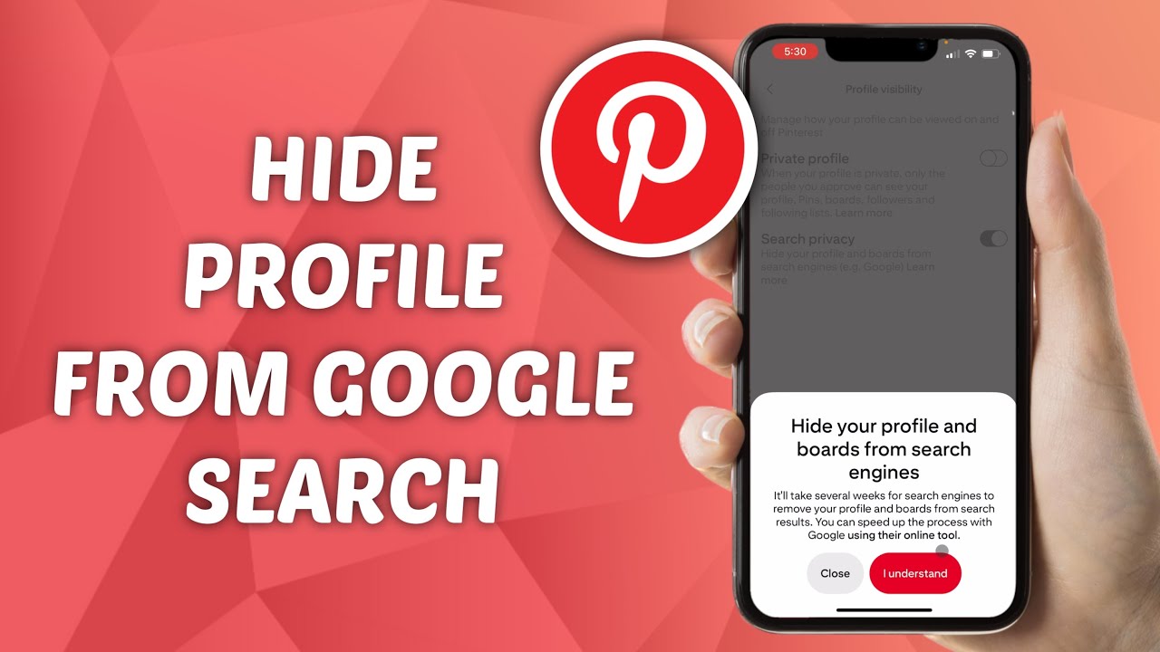 How to Hide Pinterest Profile from Google Search Results