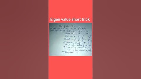 eigenvalue shortcuts#math#matrixshortcuts#class