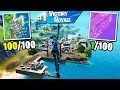 I Got 100 Fans to Compete by ONLY Landing at DIRTY DOCKS! (best player yet!)